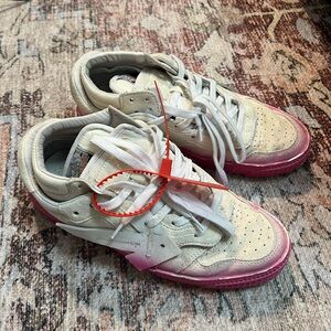 Off white pink ombré sneakers